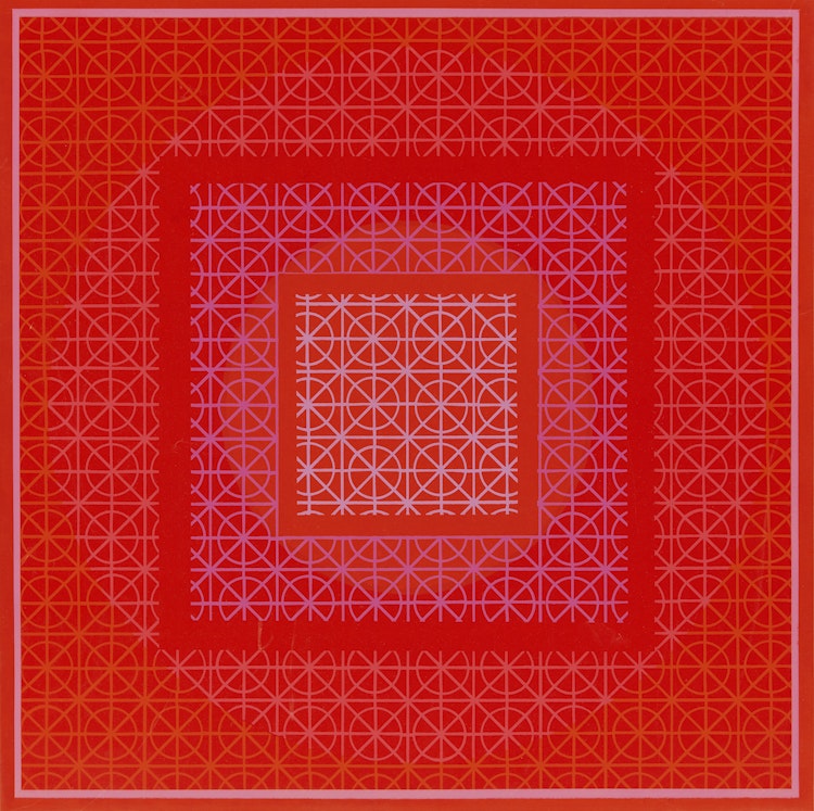 Artwork by Gordon Appelbe Smith, Untitled Abstraction (”Op Art”)