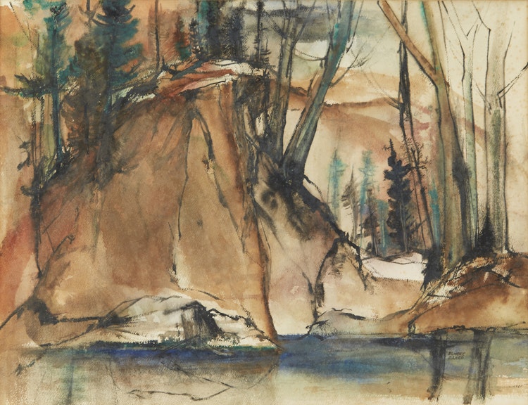 Artwork by Elmore George Ozard,  Lost Lake, B.C.