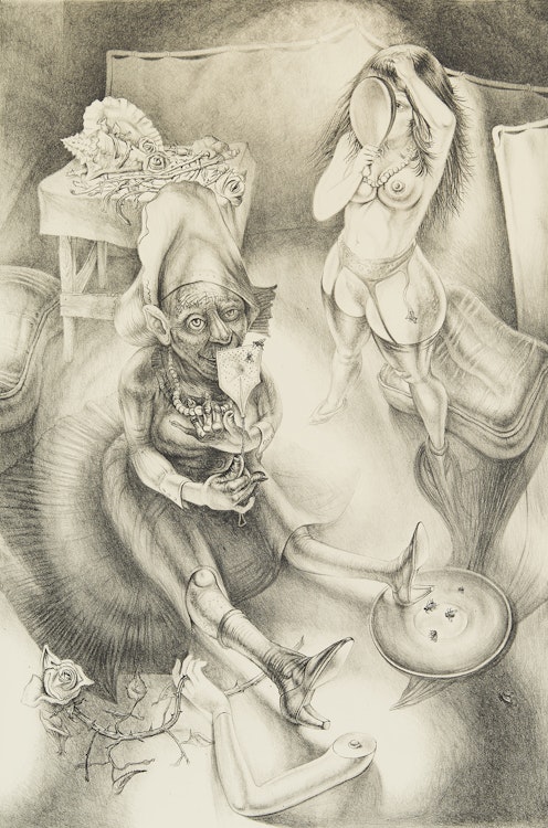Artwork by Thomas La Pierre, The flies! see the flies Mary?