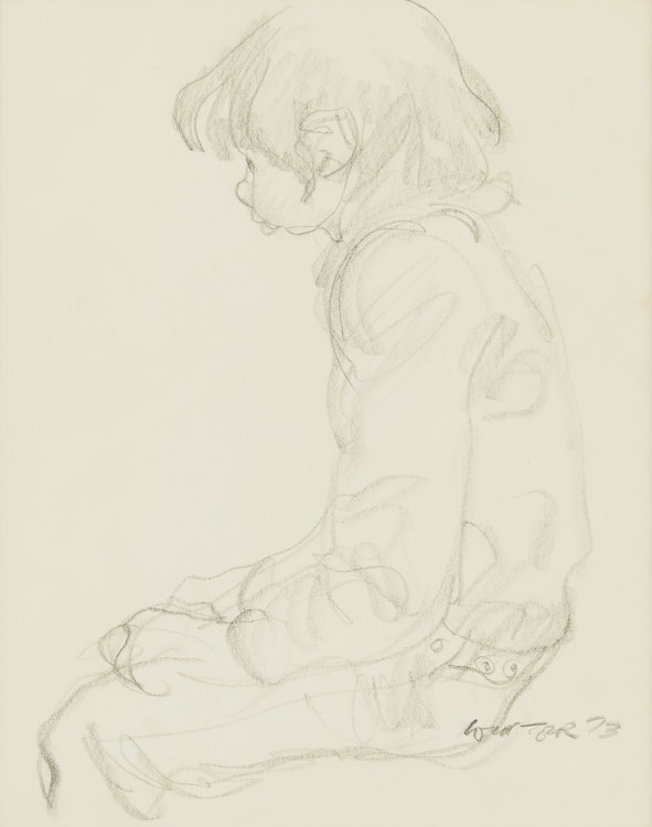 Artwork by William Arthur Winter,  Pensive