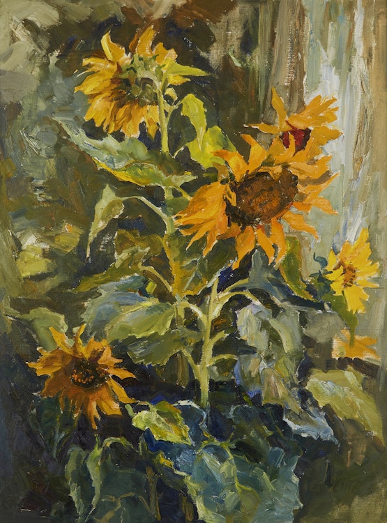 Artwork by Guttorn Otto, Sunflowers