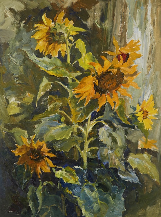 Artwork by Guttorn Otto,  Sunflowers