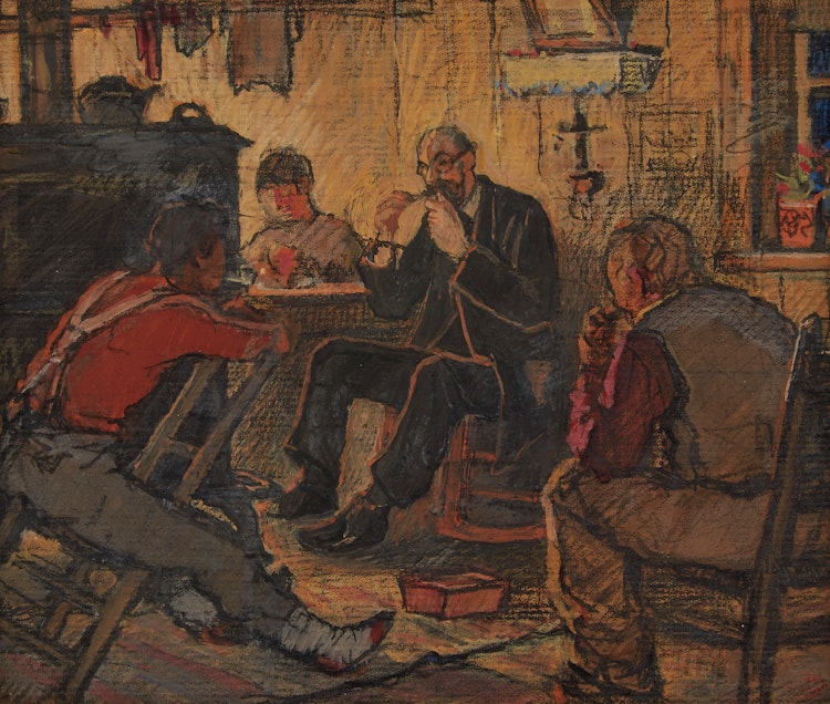Artwork by Clarence Alphonse Gagnon, The Doctor