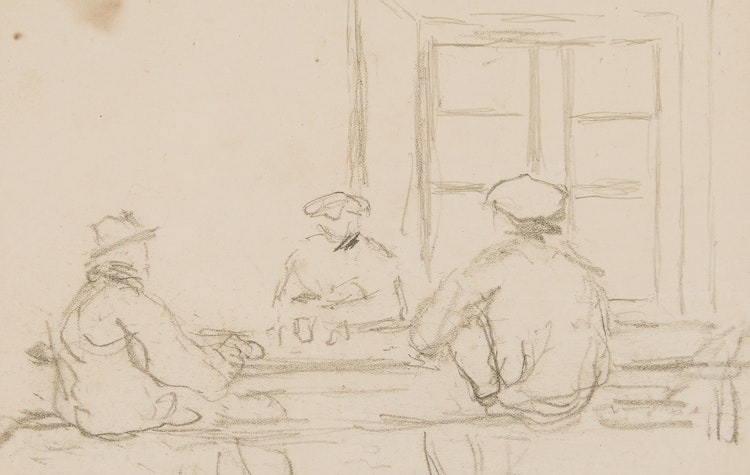 Artwork by James Wilson Morrice, Interior with Figures