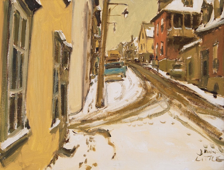 Artwork by John Geoffrey Caruthers Little,  Rue St. Patrice, Quebec