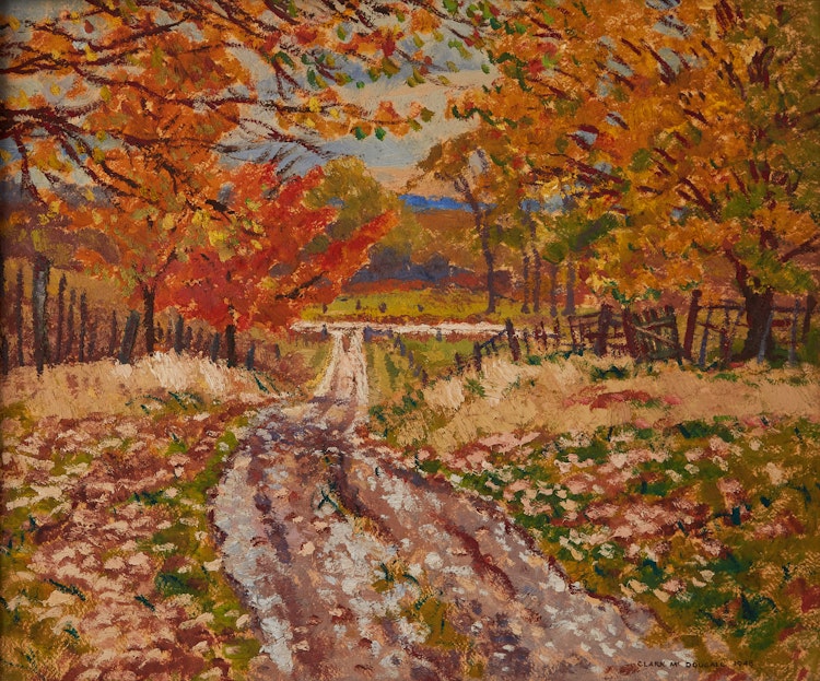 Artwork by Clark Holmes McDougall, Autumn Landsape