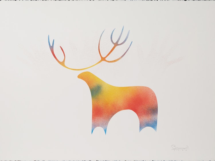 Artwork by Simon Brascoupe, Moose