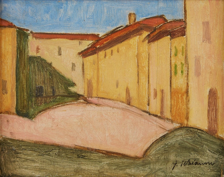 Artwork by Jeanne Leblanc Rheaume, Piazza Del Carmine, Florence