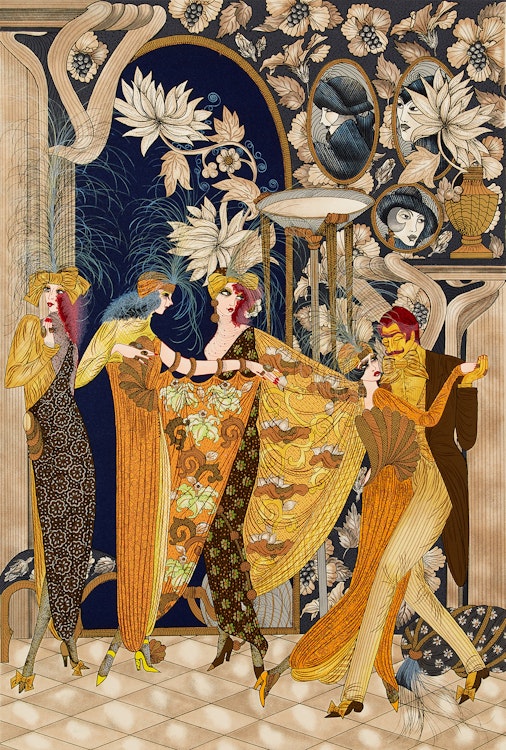 Artwork by Unknown 20th Century Artist, Art Nouveau Party Scene