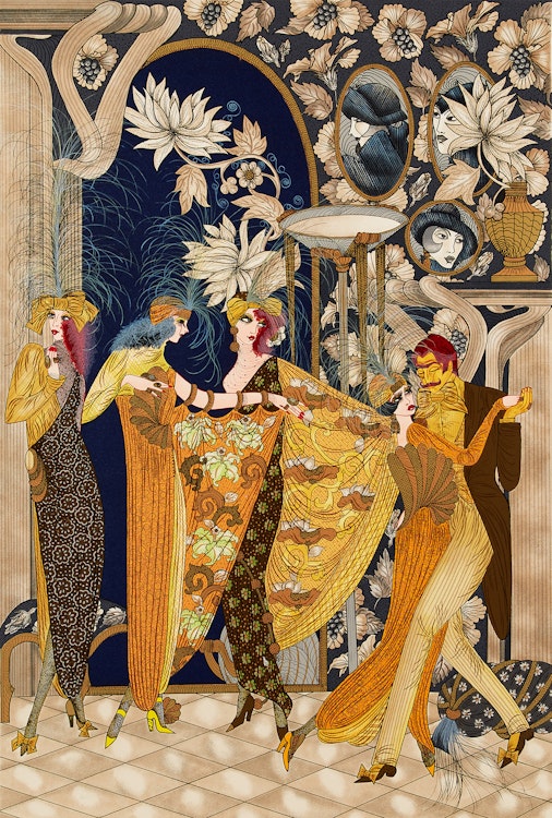 Artwork by  Unknown 20th Century Artist,  Art Nouveau Party Scene