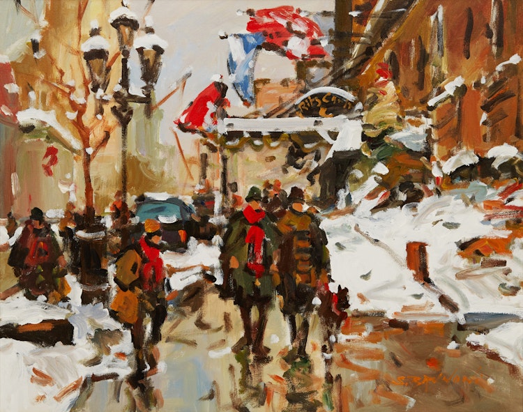 Artwork by Serge Brunoni, Montréal, Sherbrooke St.