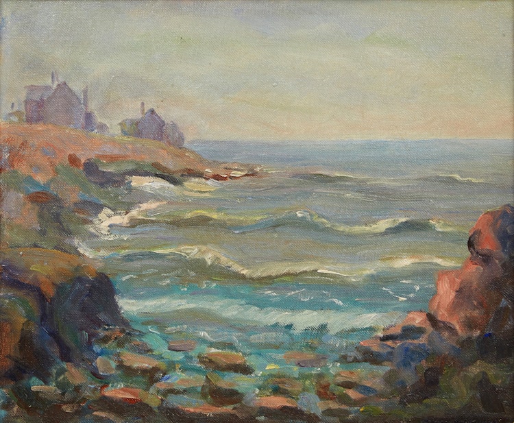 Artwork by Manly Edward MacDonald, Coastal Landscape