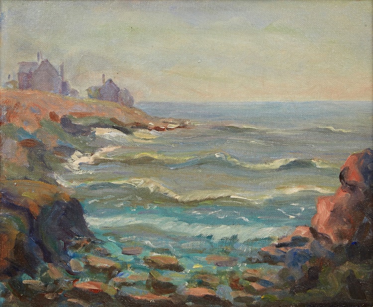 Artwork by Manly Edward MacDonald,  Coastal Landscape