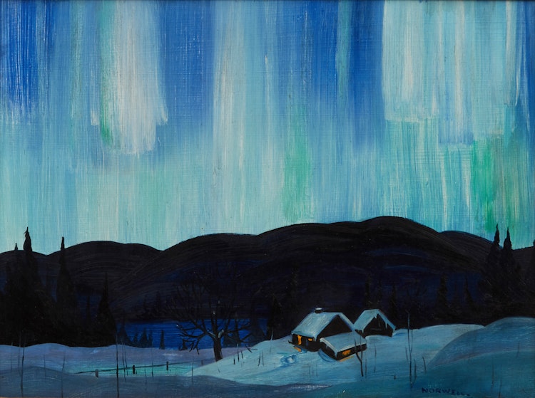 Artwork by Graham Noble Norwell, Winter Landscape