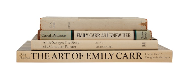 Artwork by  Books and Reference,  G.A. Reid: Canadian Artist; Emily Carr As I Knew Her; Anne Savage: The Story of a Canadian Painter; The Art of Emily Carr