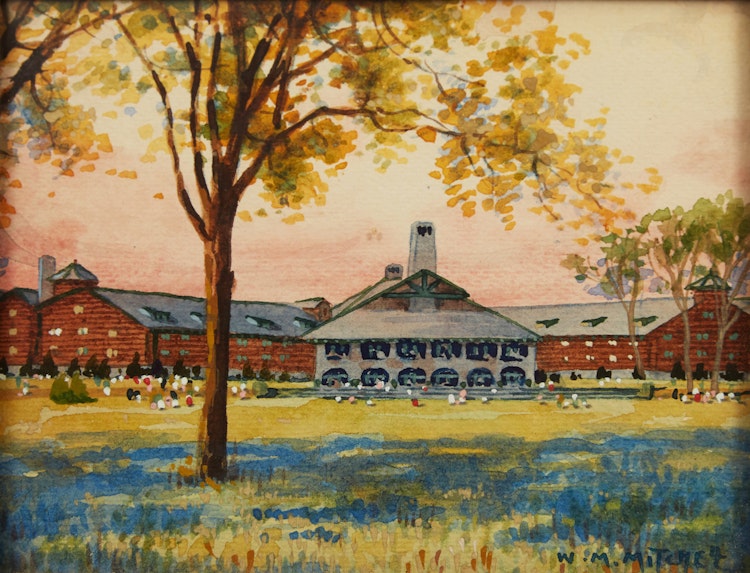 Artwork by Willard Morse Mitchell,  The Seigniory Club at Montebello, P.Q.