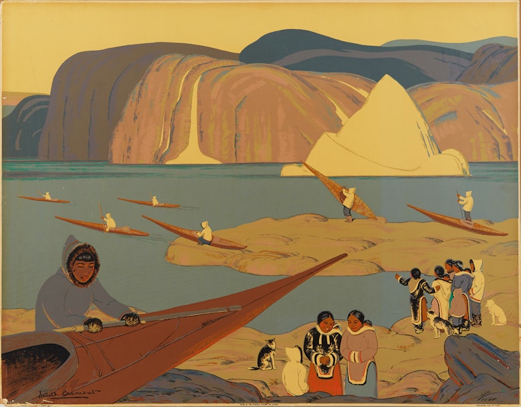Artwork by Thomas Harold Beament, Departure for the Hunt; Waiting Ones