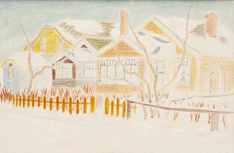 Artwork by Stanley Brunst, Brunst House, Saskatoon