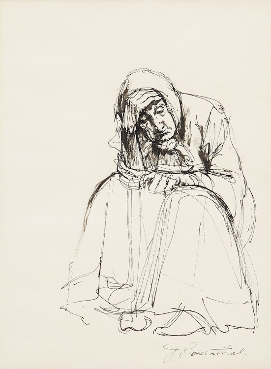 Artwork by Joe Rosenthal, Seated Woman