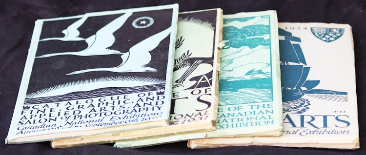 Artwork by Books and Reference, Canadian National Exhibition Catalogues (1930, 1931, 1933, & 1934)