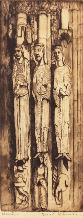 Artwork by Dorothy Stevens,  Chartres