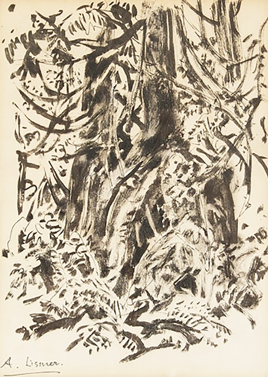 Artwork by Arthur Lismer,  Forest Interior