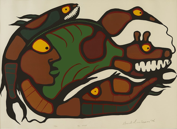 Artwork by Norval Morrisseau,  All Within