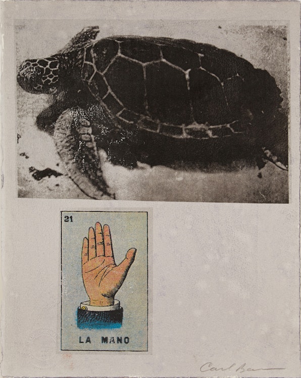 Artwork by Carl Beam, La Mano