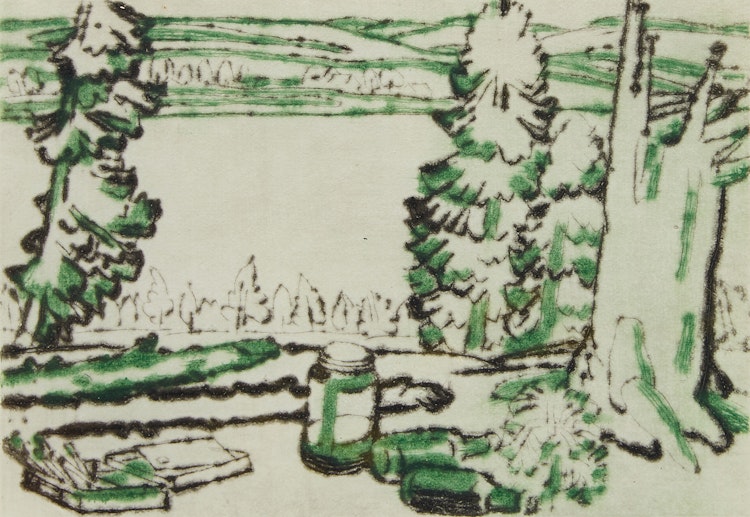 Artwork by David Brown Milne, Painting Place (Colophon Edition)