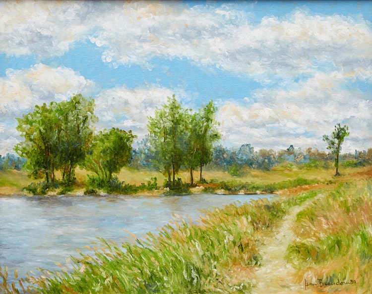 Artwork by Jean Beaudoin,  Notre sentier - Île de la Visitation