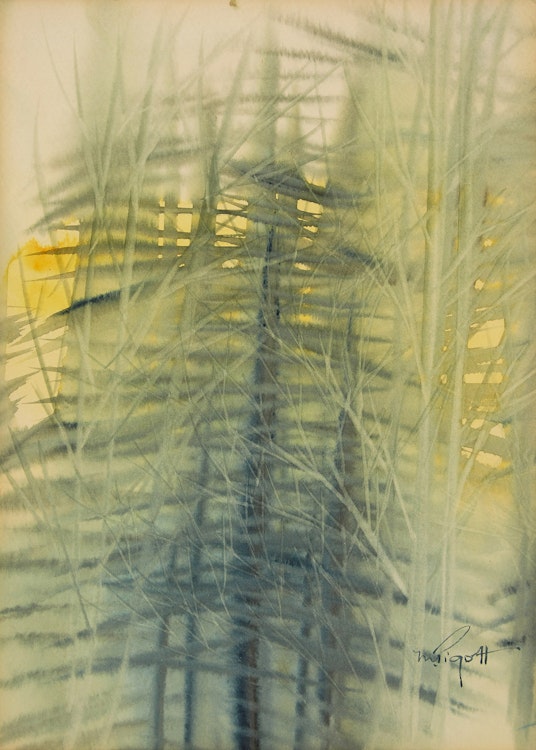 Artwork by Marjorie Pigott, Forest Interior