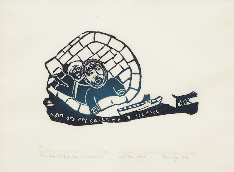 Artwork by Davidialuk Alasua Amittu, Winter Igloo