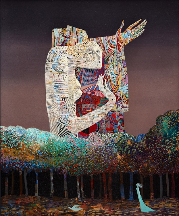 Artwork by Jesus Carlos De Vilallonga,  Présage dans une promenade sauvage