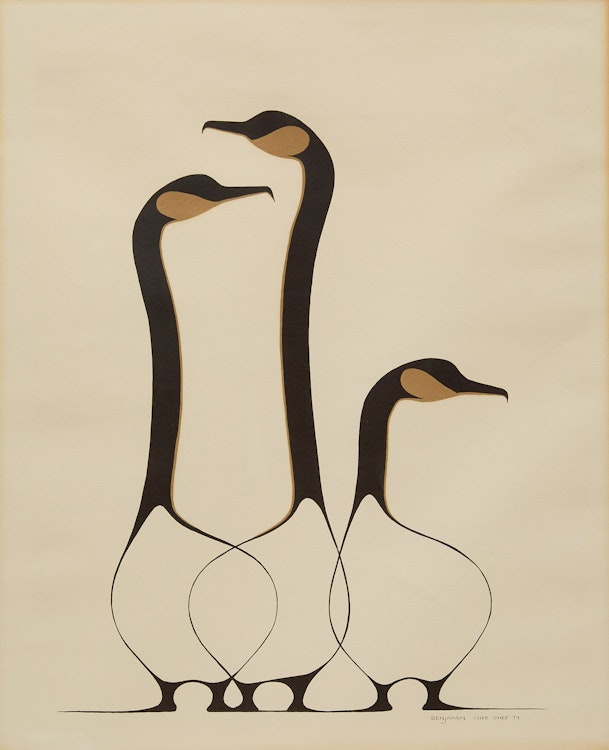 Artwork by Benjamin  Chee Chee,  Three Geese