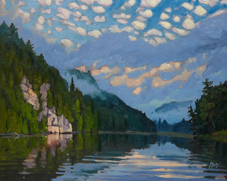 Artwork by Rejean Roy, Cliff Lake