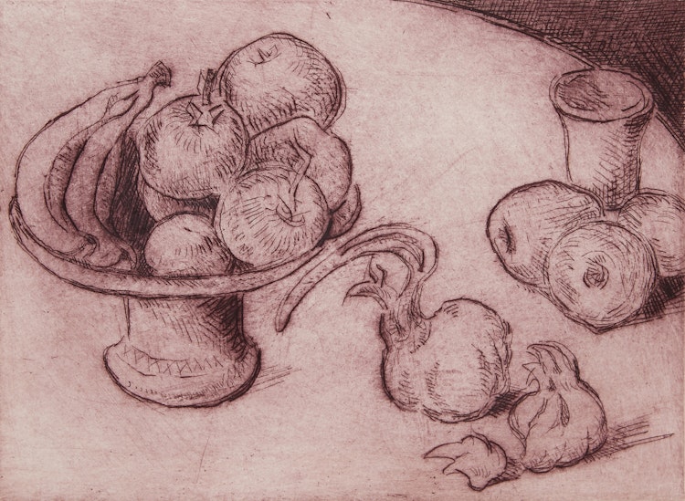 Artwork by Joseph Francis Plaskett,  Still Life with Garlic