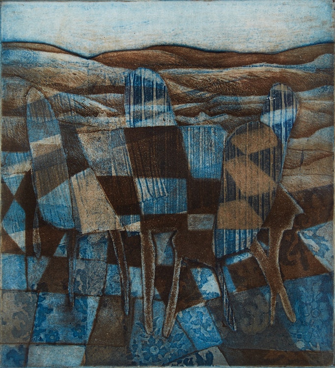 Artwork by John Esler, Furnished Landscape