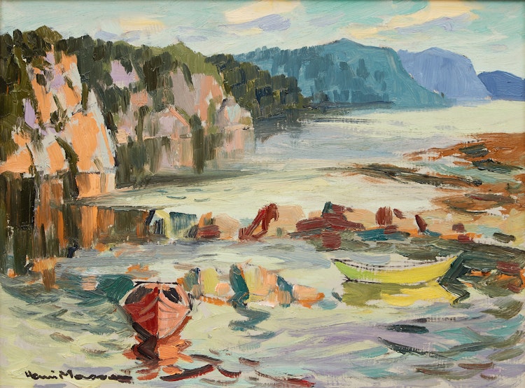 Artwork by Henri Leopold Masson, Boats on the Shore