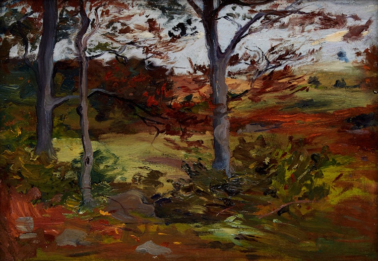 Artwork by Edmund Montague Morris, Windy Landscape