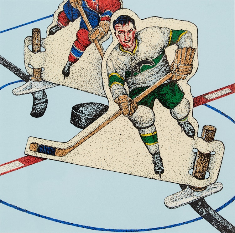 Artwork by Wilf Perreault, In the Groove