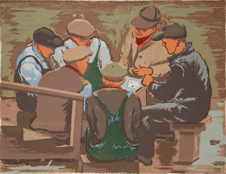 Artwork by Jack Weldon Humphrey, Card Players