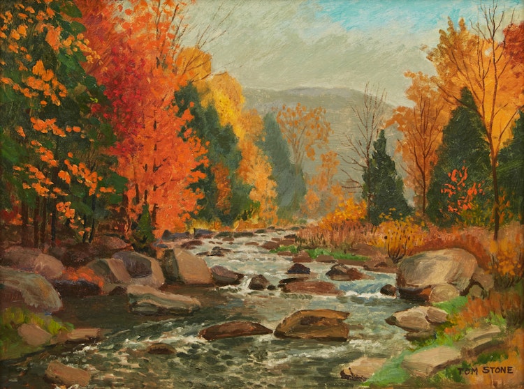 Artwork by Thomas Albert Stone,  Autumn on the Credit River