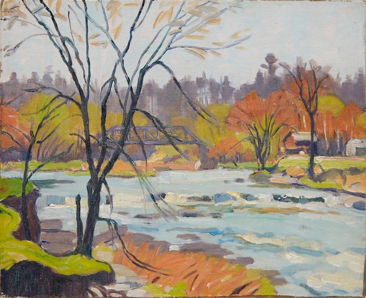 Artwork by Bernice Fenwick Martin, River Landscape