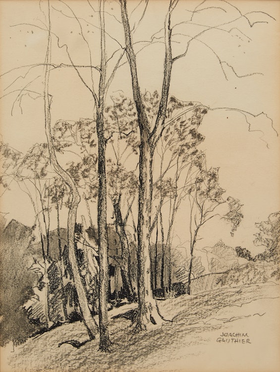 Artwork by Joachim George Gauthier,  A Clump of Trees