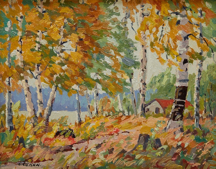 Artwork by Stuart Clifford Shaw, Lake Temagami, North East Arm