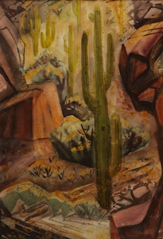 Artwork by Yvonne McKague Housser, The Sunny Canyon