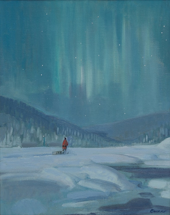 Artwork by Peter Maxwell Ewart,  Northern Lights