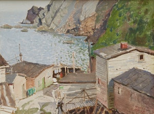 Artwork by George Franklin Arbuckle, Caplin Cove, Newfoundland