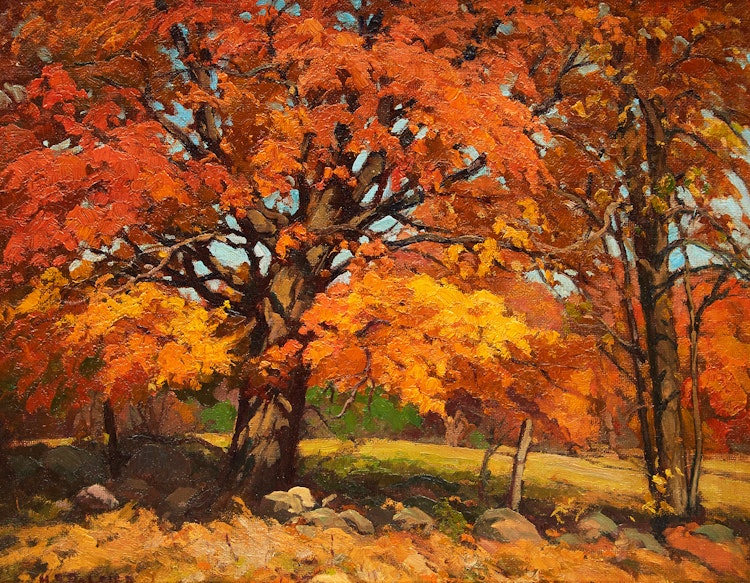 Artwork by Herbert Sidney Palmer,  The Old Maple