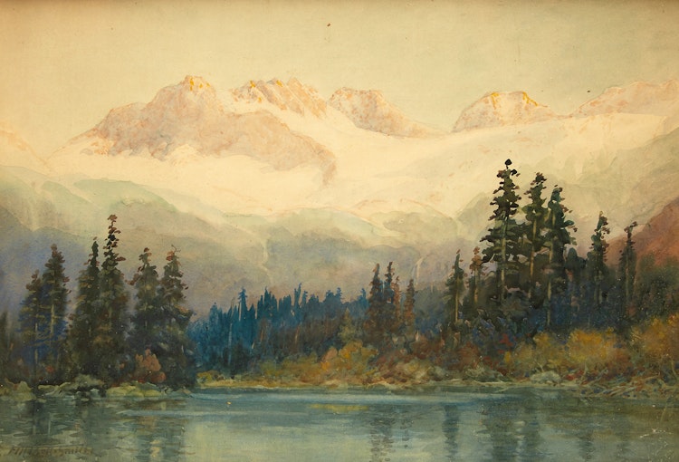 Artwork by Frederic Marlett Bell-Smith,  Early Morning in the Selkirks